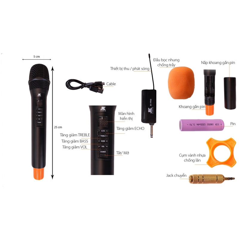 Micro Không Dây JK Audio B1 Pro-Việt Music