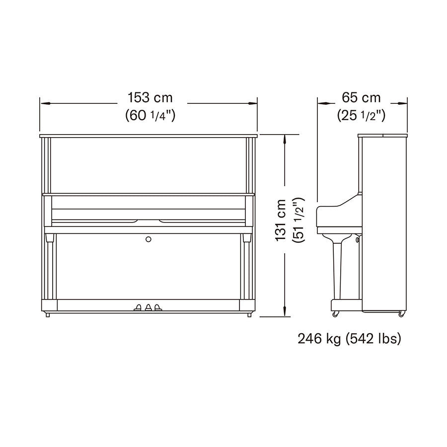 Đàn Piano Cơ Upright Yamaha U3M Silent - Qua Sử Dụng